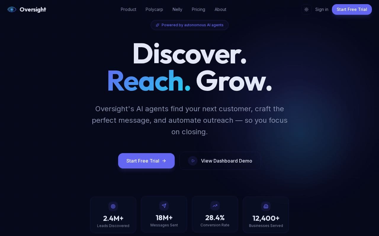 Oversight screenshot