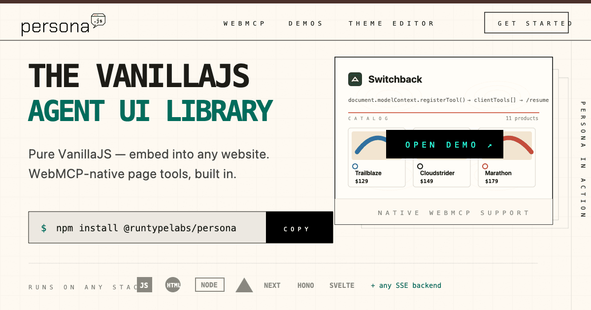 Persona.js screenshot