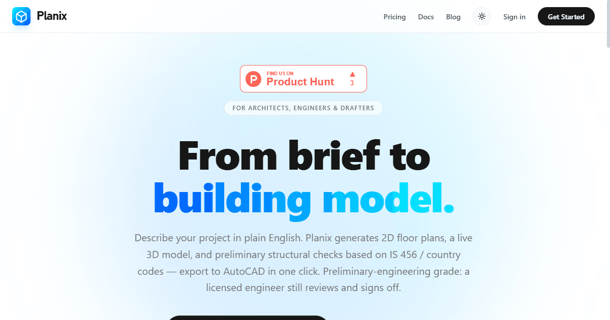Planix screenshot