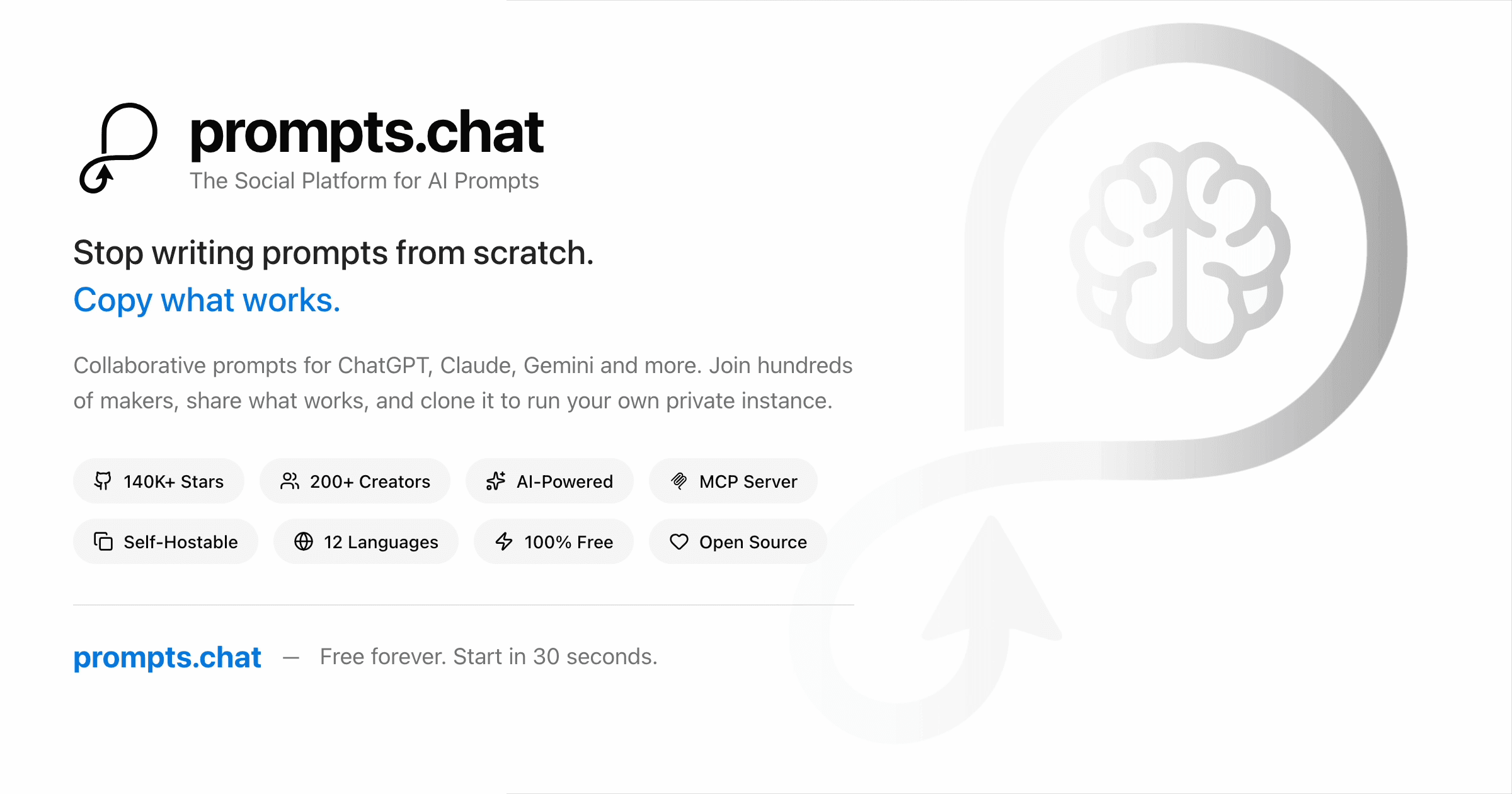 Prompts.Chat screenshot