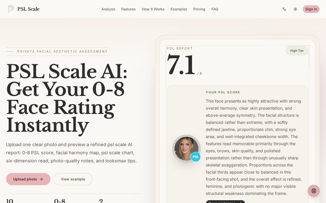 psl scale screenshot
