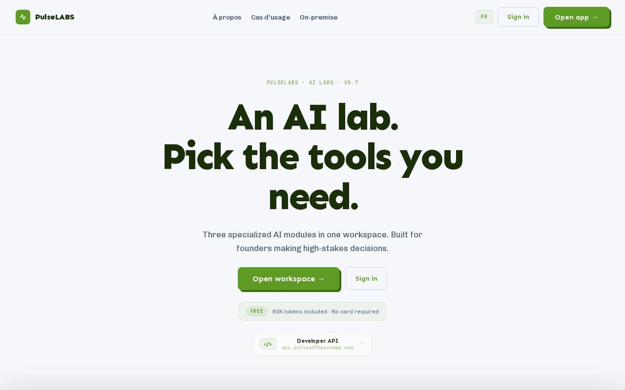 PulseLABS screenshot