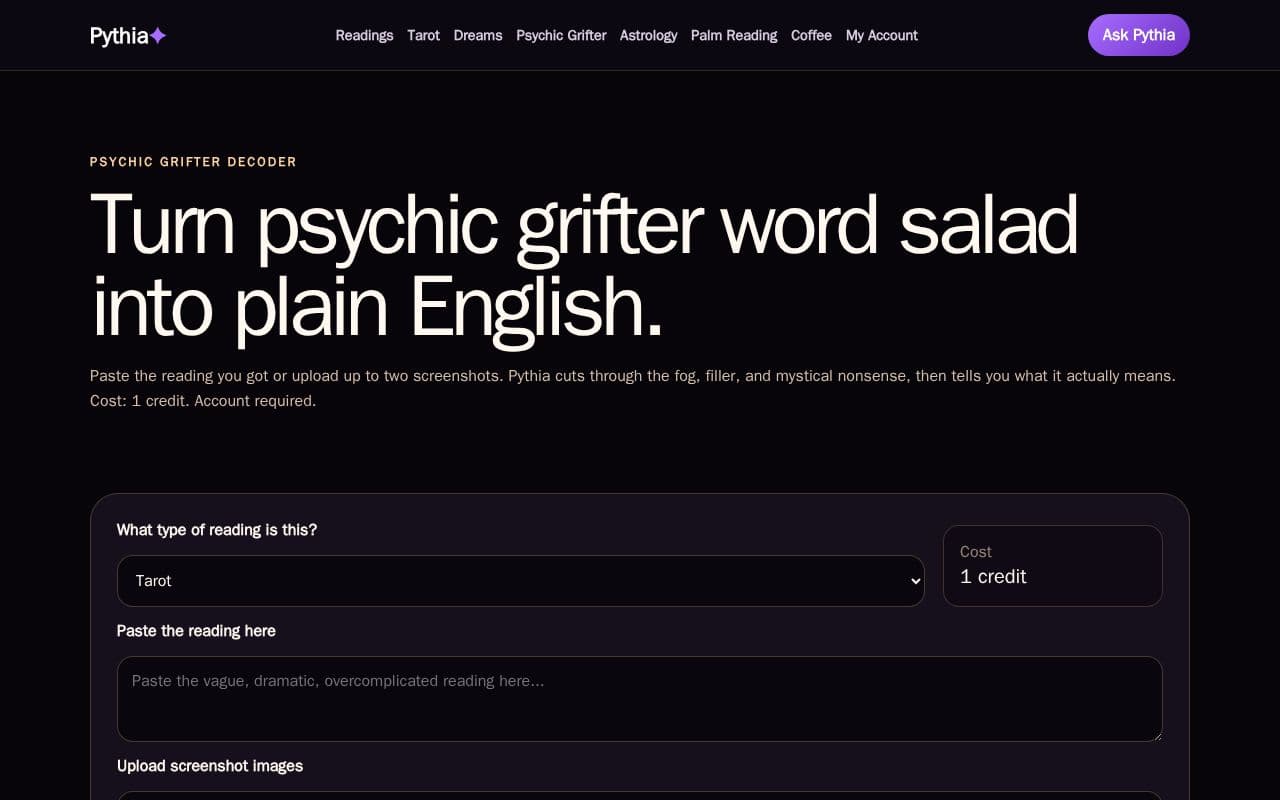 Pythia screenshot