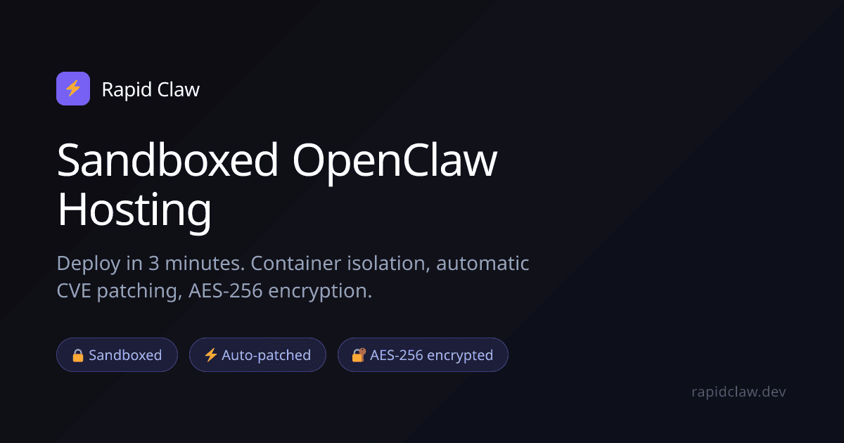 RapidClaw screenshot