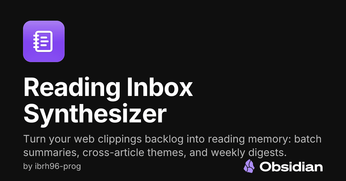Reading Inbox Synthesizer screenshot