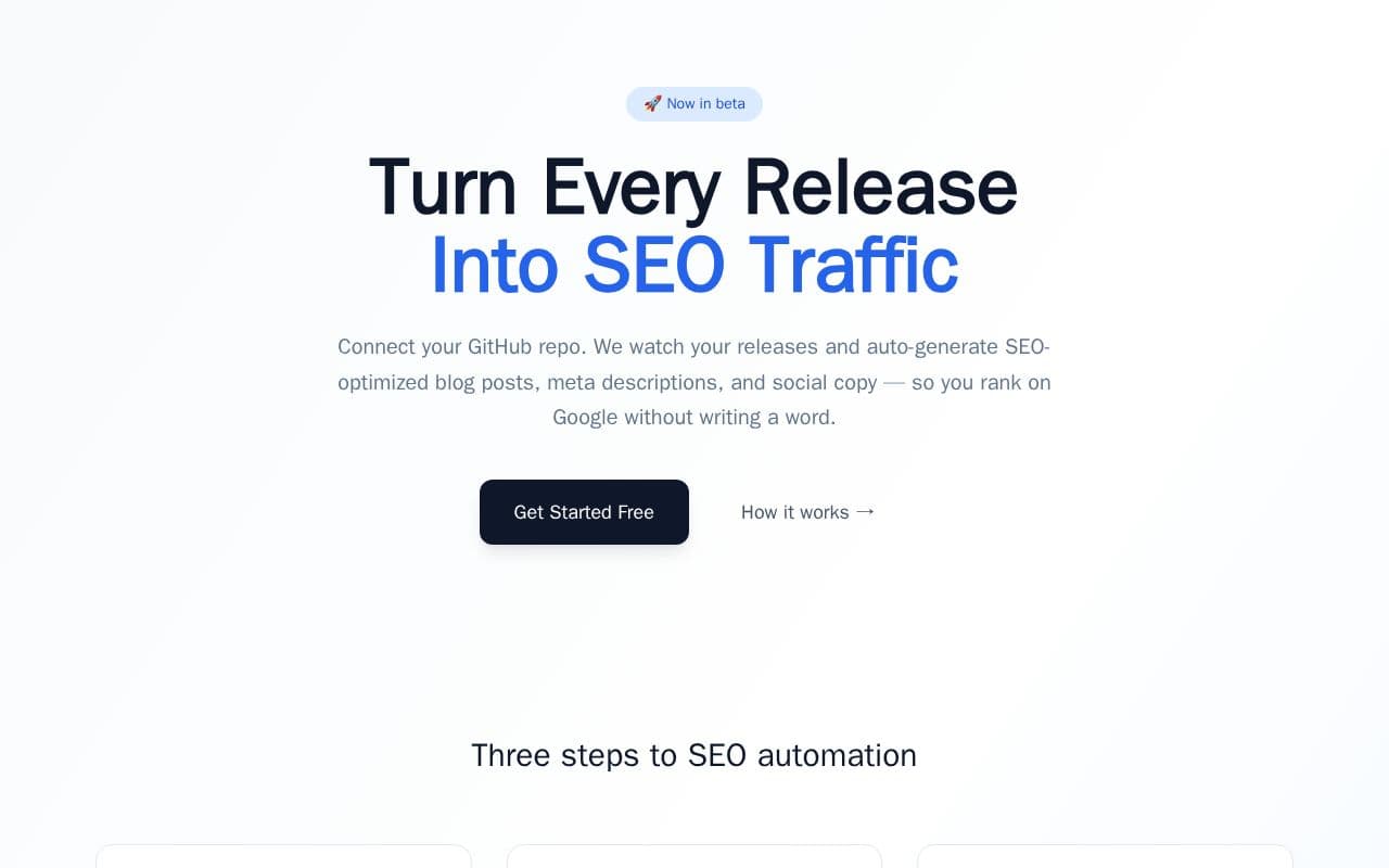 ReleaseBlog screenshot