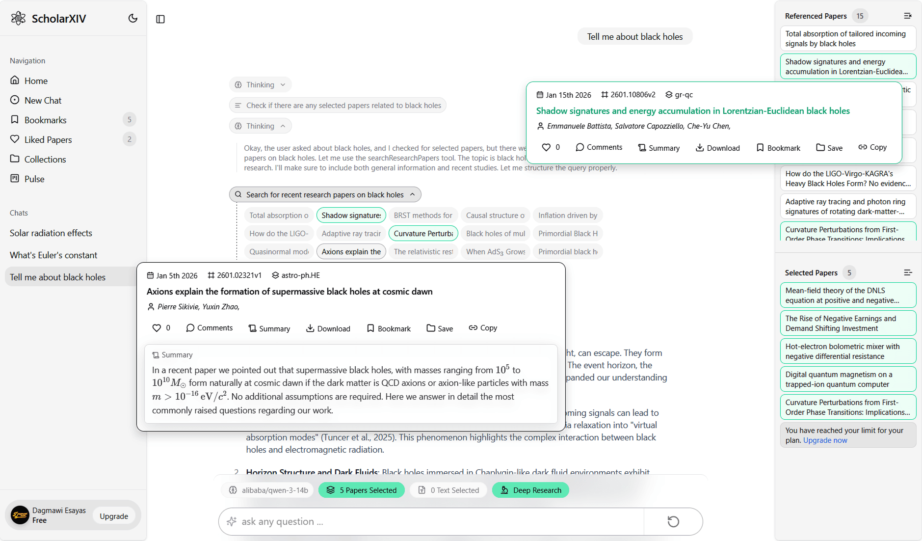 ScholarXIV MCP screenshot