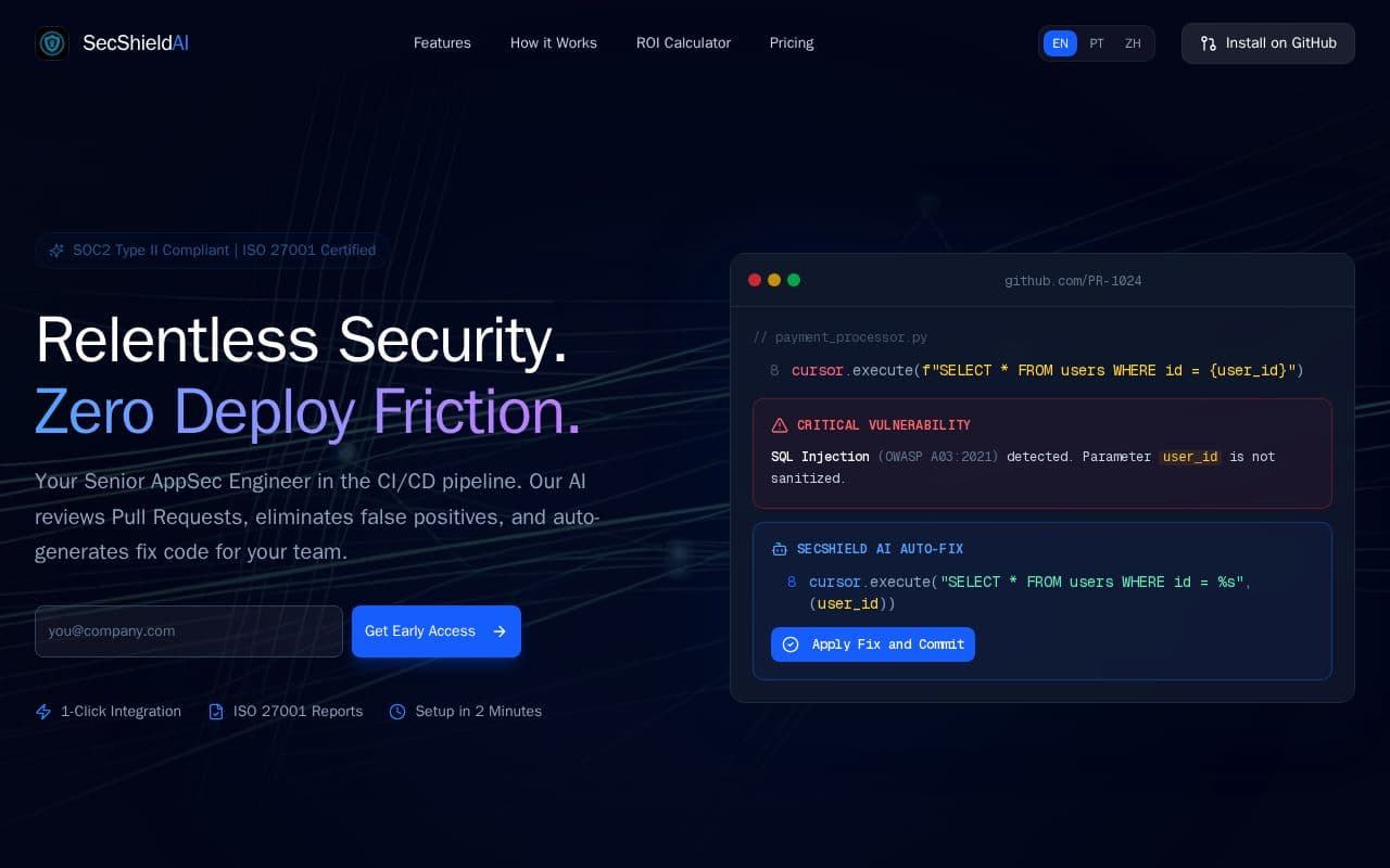 SecShield AI screenshot