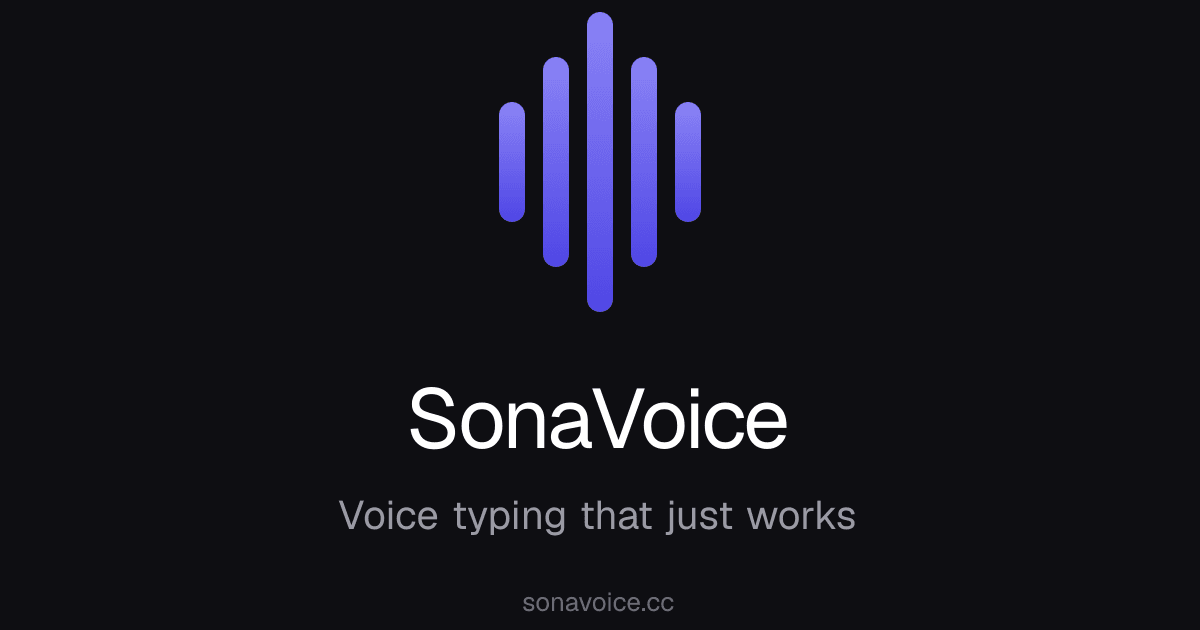SonaVoice screenshot