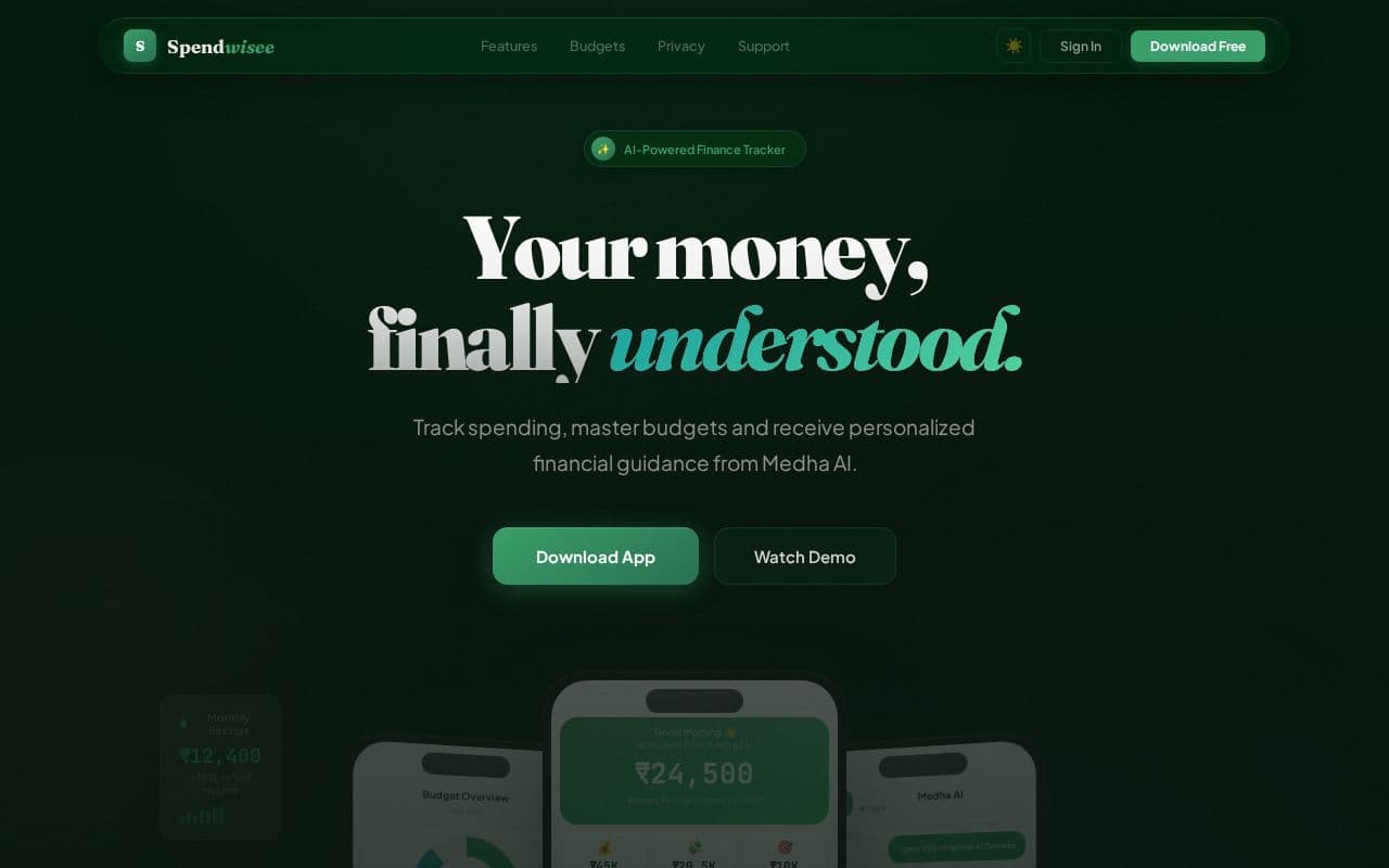 Spendwisee screenshot