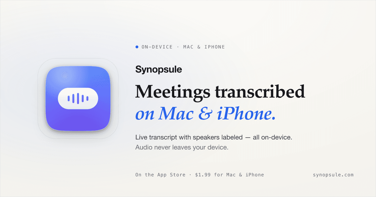 Synopsule screenshot
