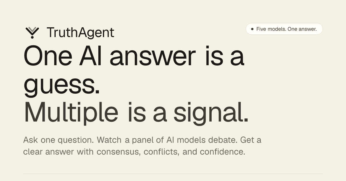 TruthAgent screenshot