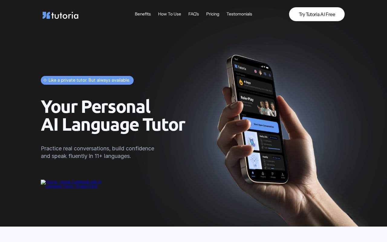 Tutoria screenshot