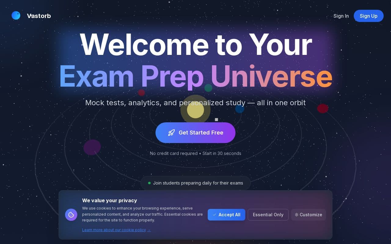 Vastorb screenshot