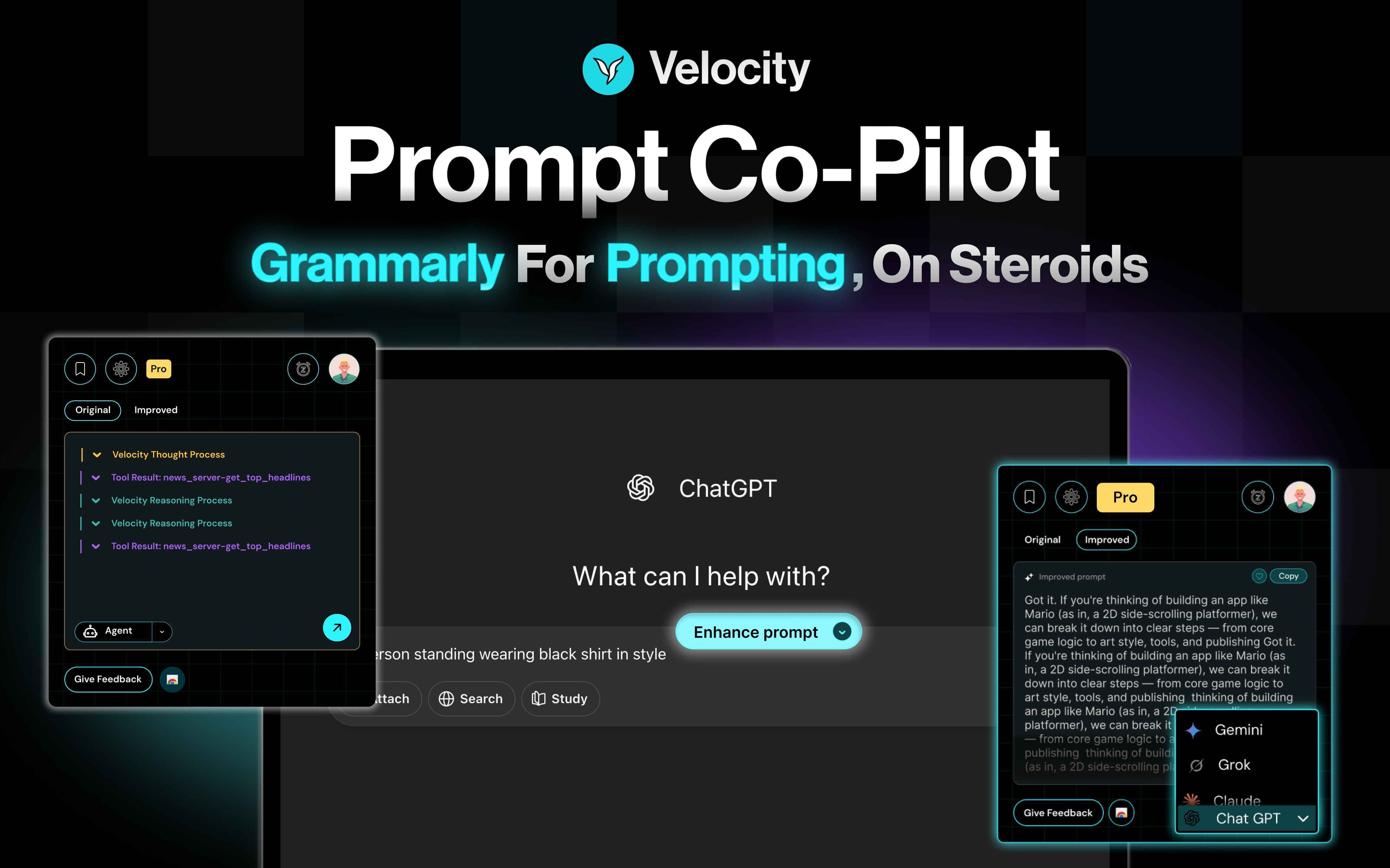 Velocity 2.0 Prompt Co-Pilot screenshot