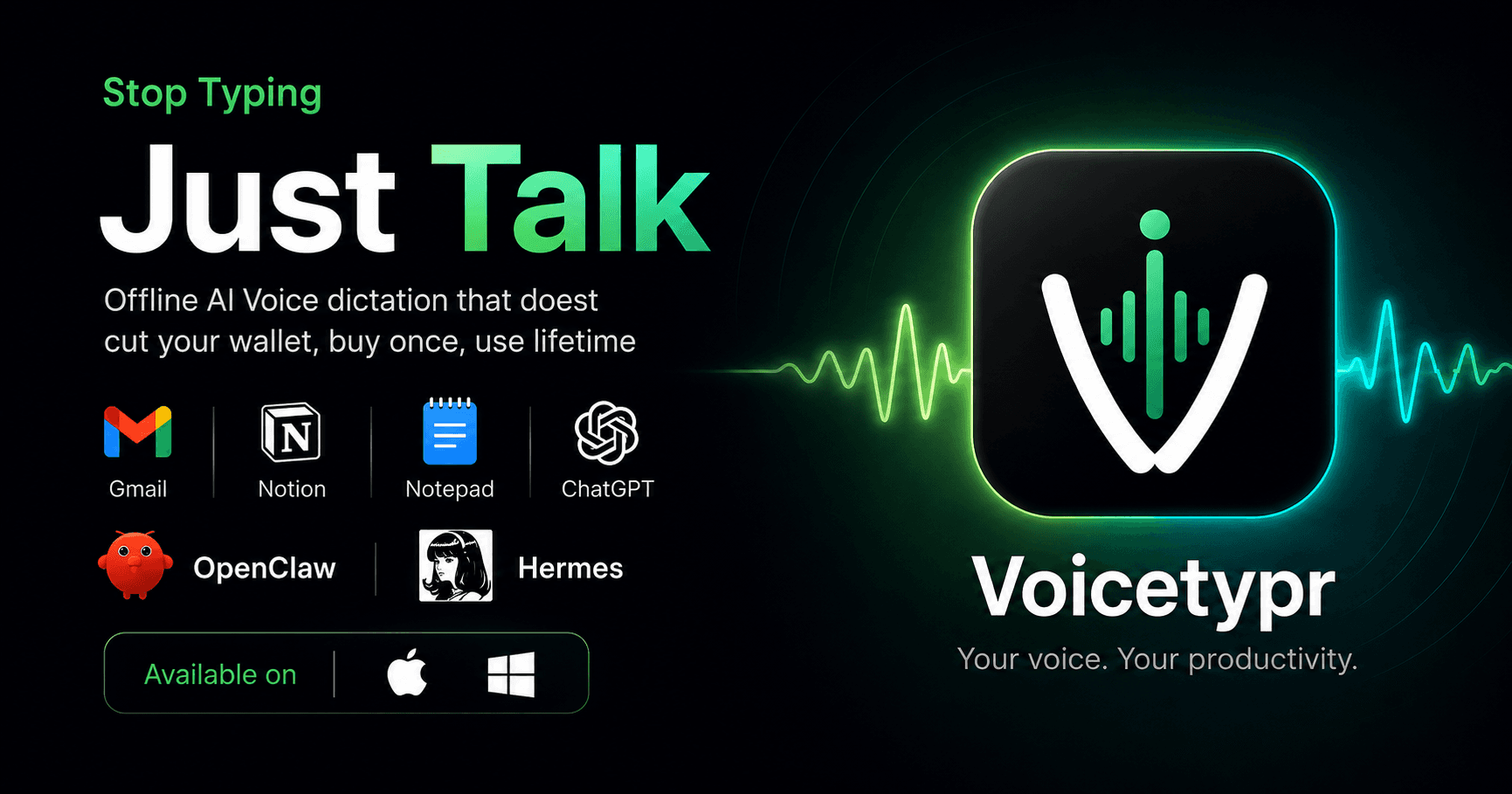Voicetypr 2.0 screenshot