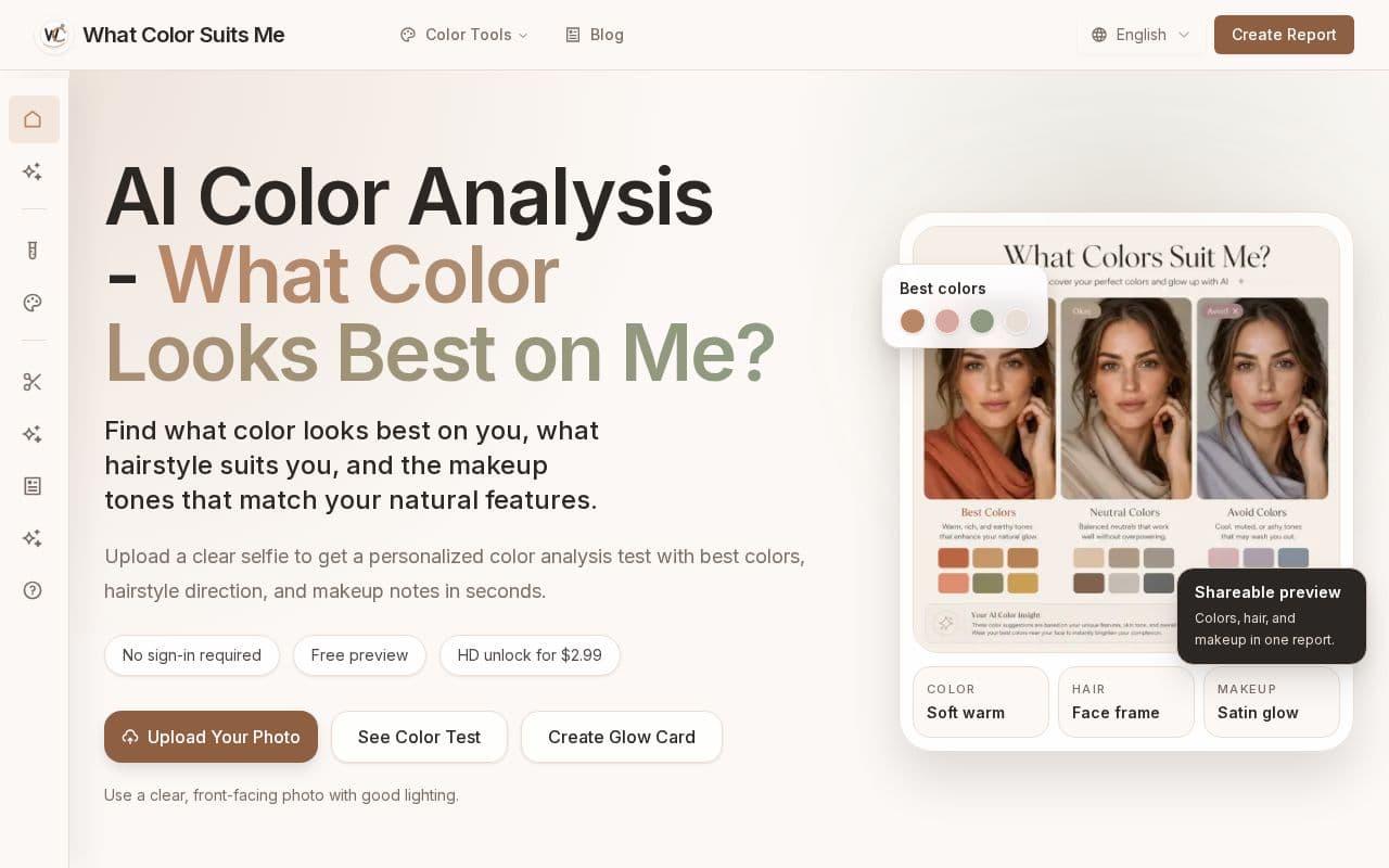 WhatColorSuitsMe screenshot