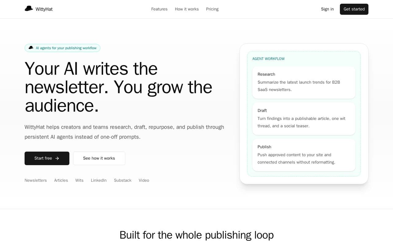 WittyHat screenshot