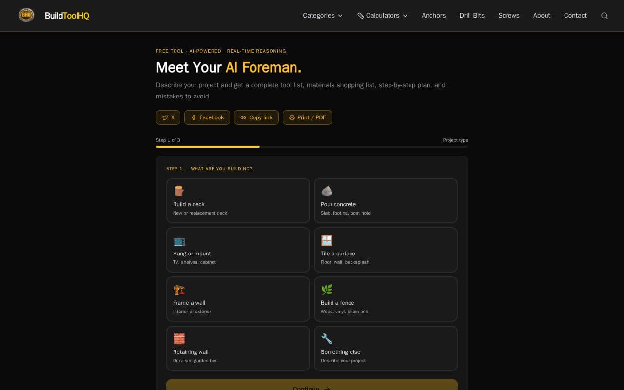AI Foreman — Free AI Project Planner screenshot