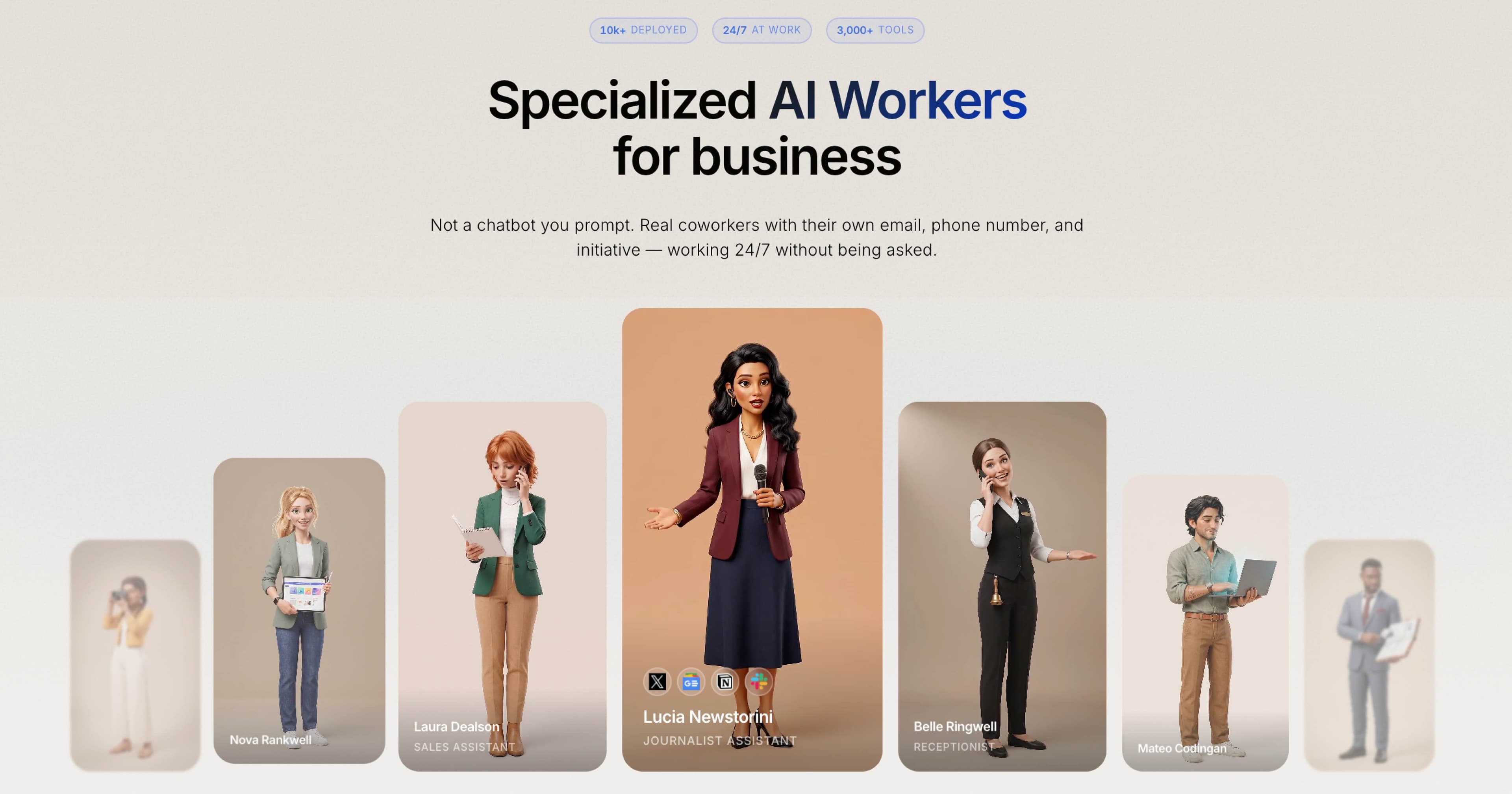 AI WORKERS - unlimited AI employees screenshot