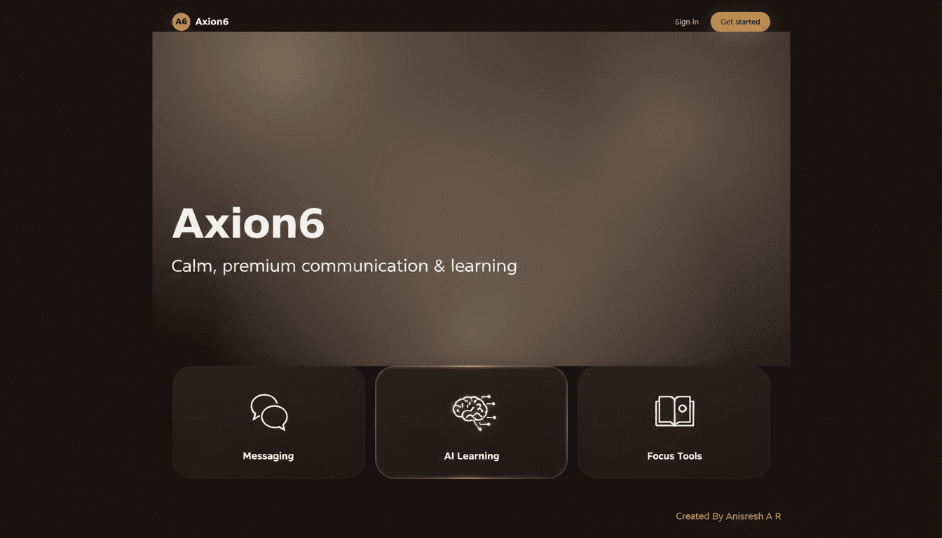 Axion6 — Calm communication and Learning screenshot
