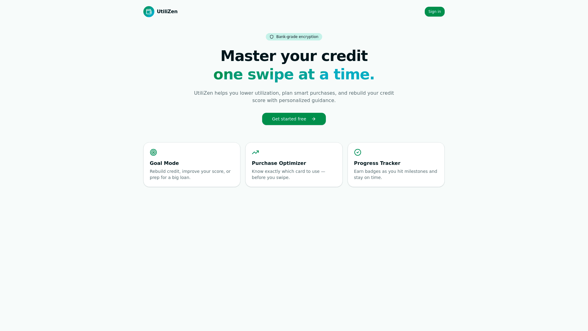 Credence Credit screenshot