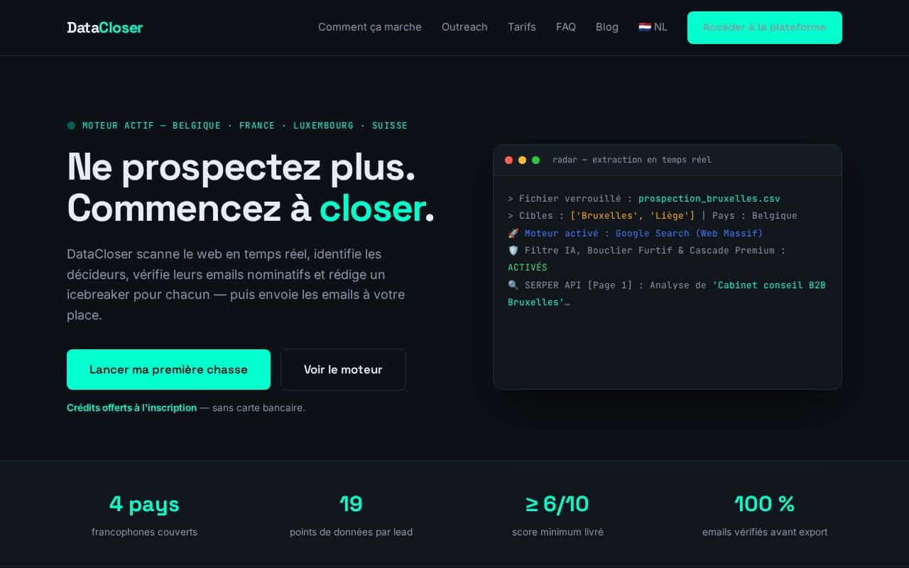 DataCloser screenshot