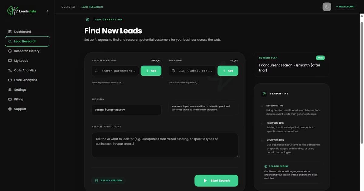 LeadsInsta screenshot