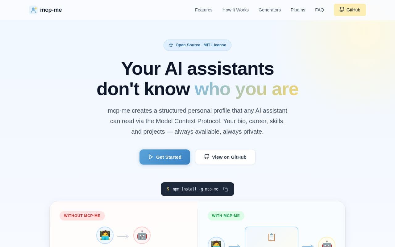 mcp-me screenshot