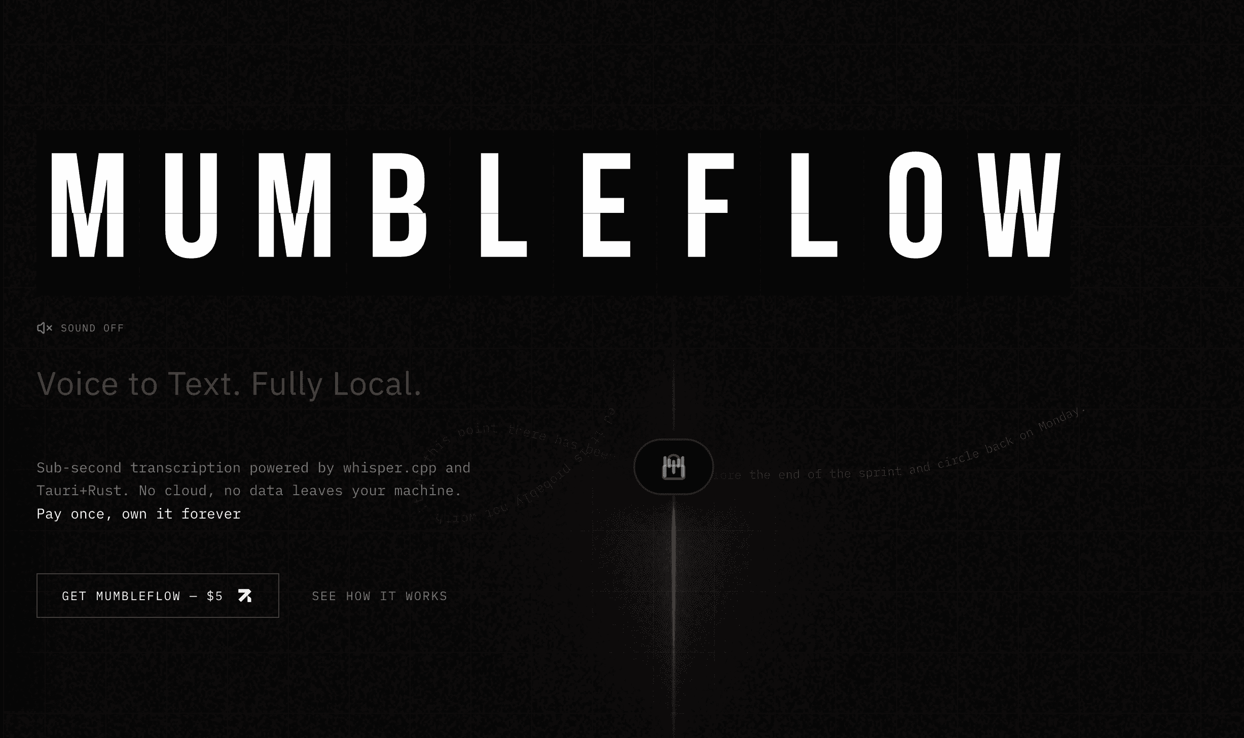 MumbleFlow screenshot