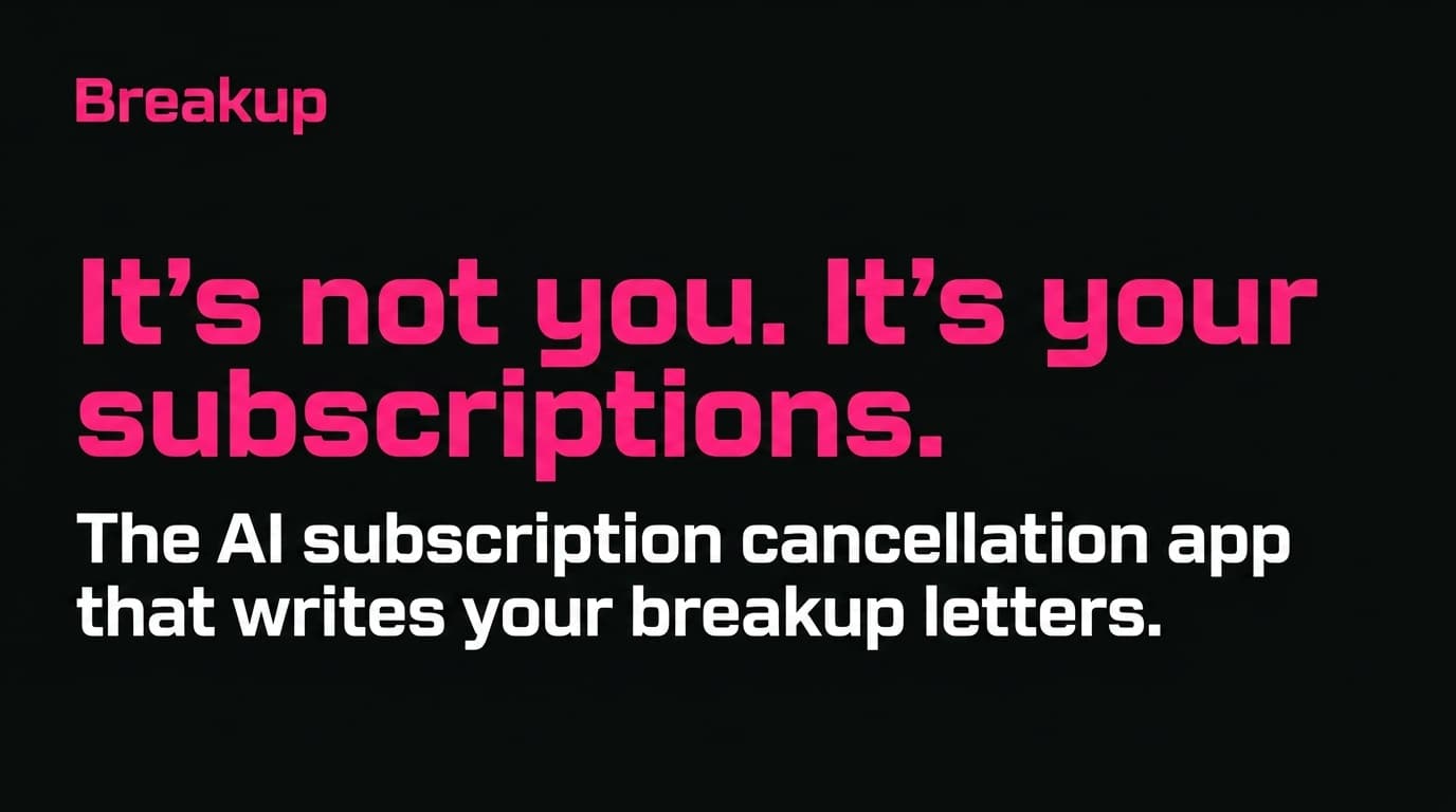 My app breaks up with my subscriptions screenshot