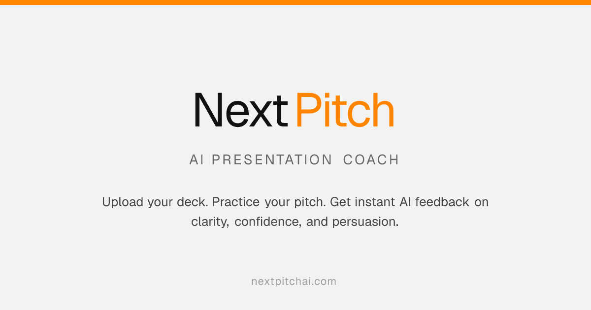 NextPitch AI screenshot
