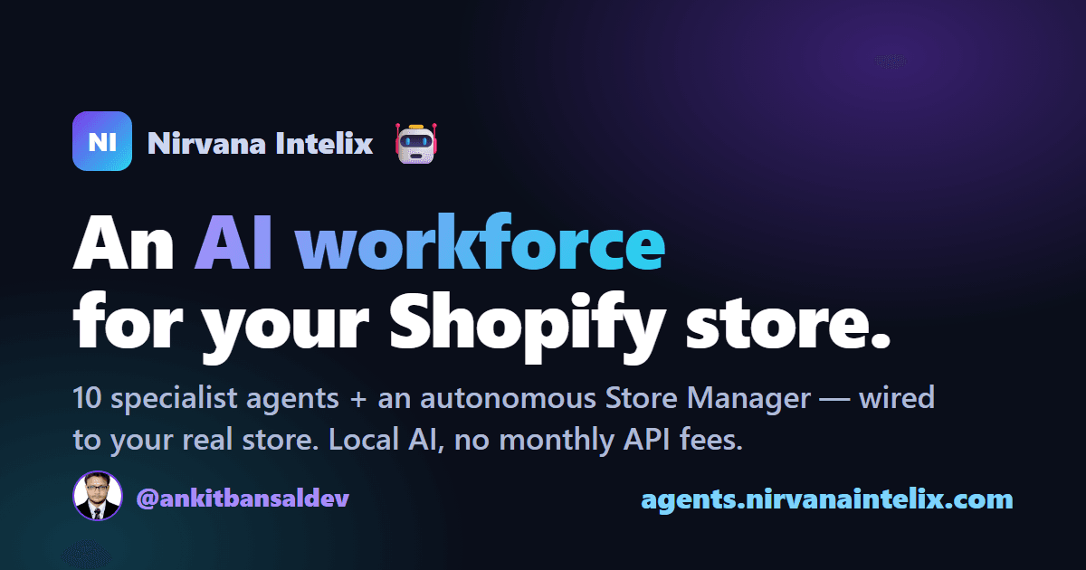 Nirvana Intelix — AI Store Manager screenshot