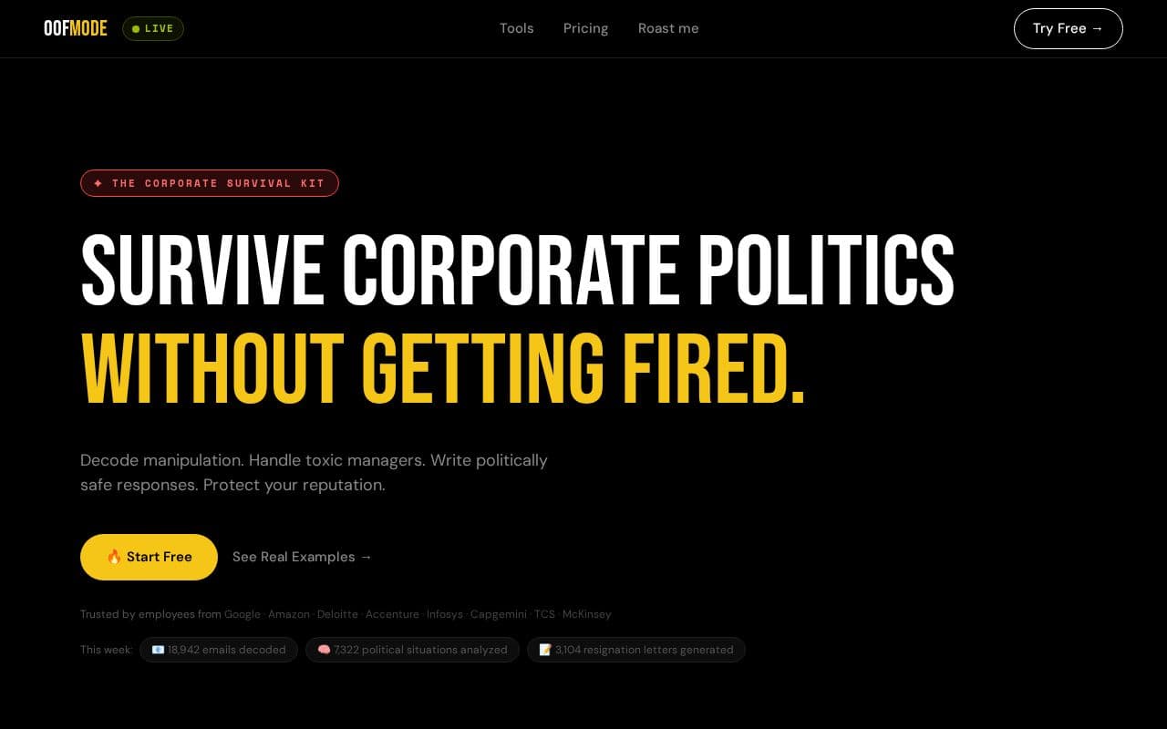 OOFmode — Say What You Actually Mean screenshot