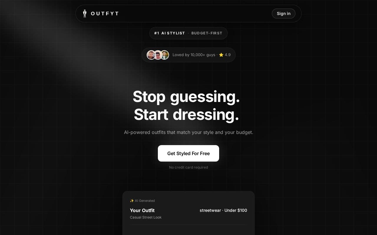 Outfyt screenshot