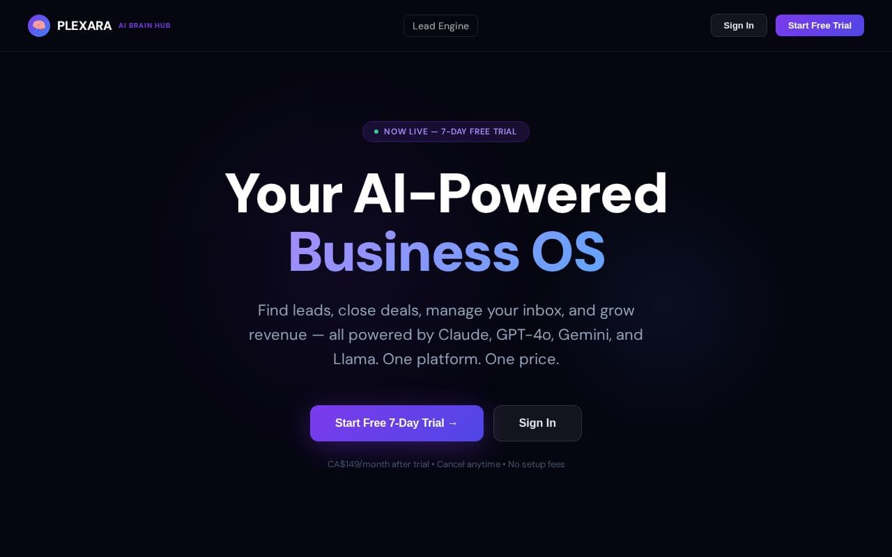 Plexara Hub screenshot