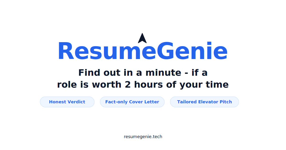 ResumeGenie screenshot