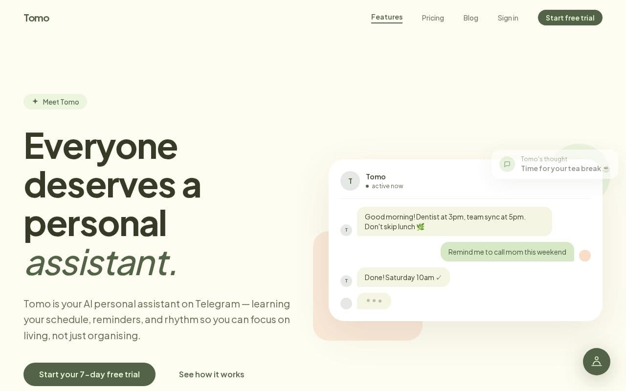 Tomo screenshot