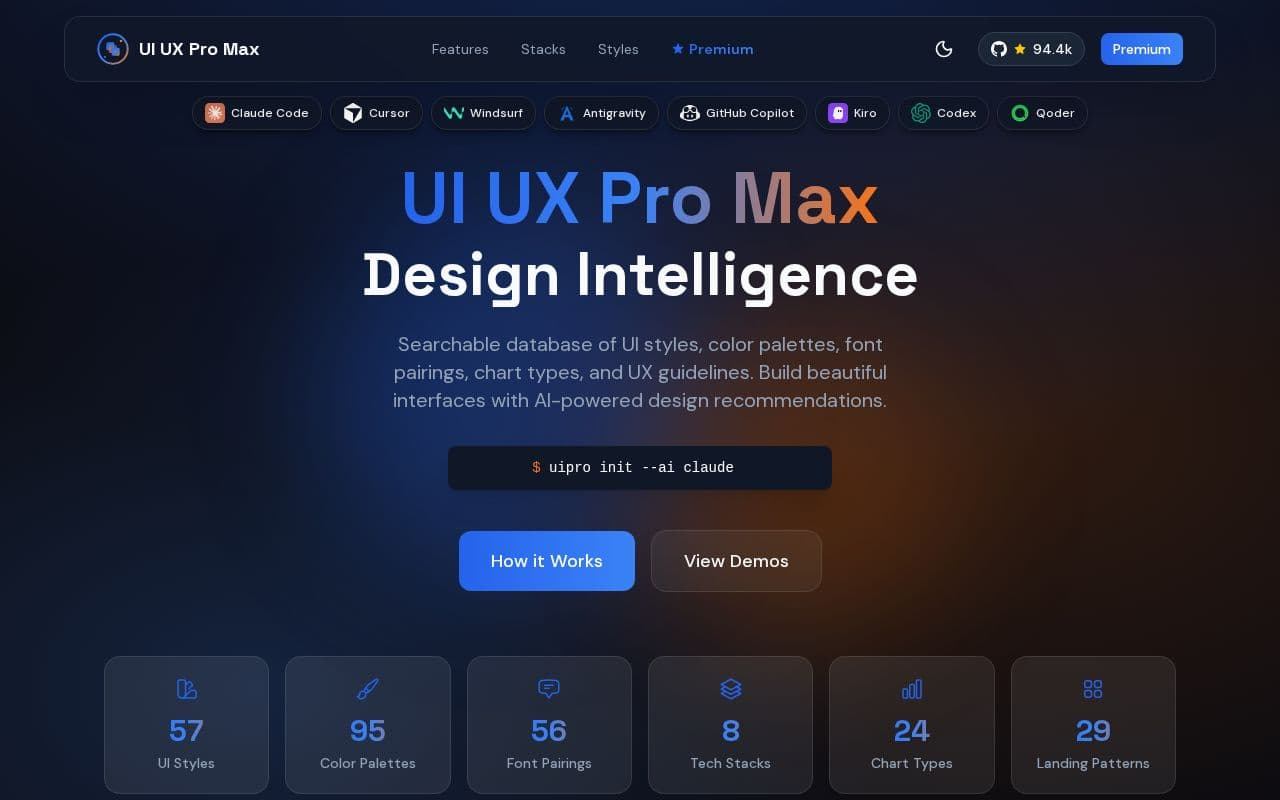 Ui Ux Pro Max Skill screenshot