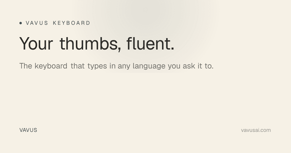 Vavus Keyboard - Desktop and Mobile screenshot